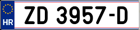 Trailer License Plate